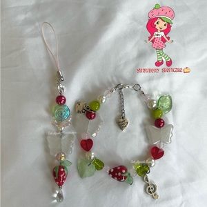 Strawberry shortcake inspired charm bracelet <3